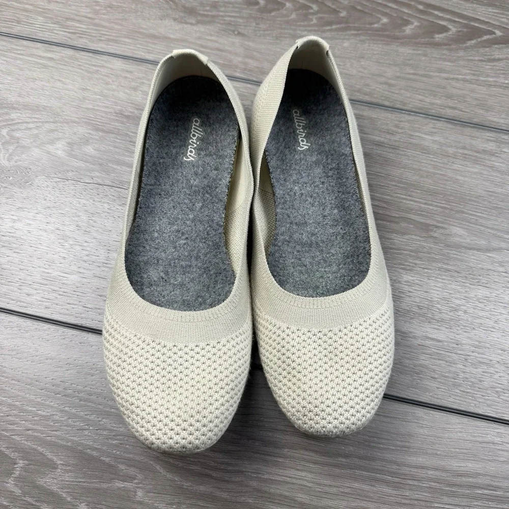All Birds Women's Tree Breezers Slip On Ballet Flats Beige Size 9.5